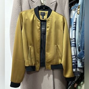 Forever 21 satin bomber jacket.